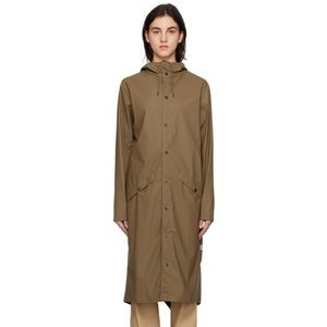 RAINS Longer Jacket brown NWT